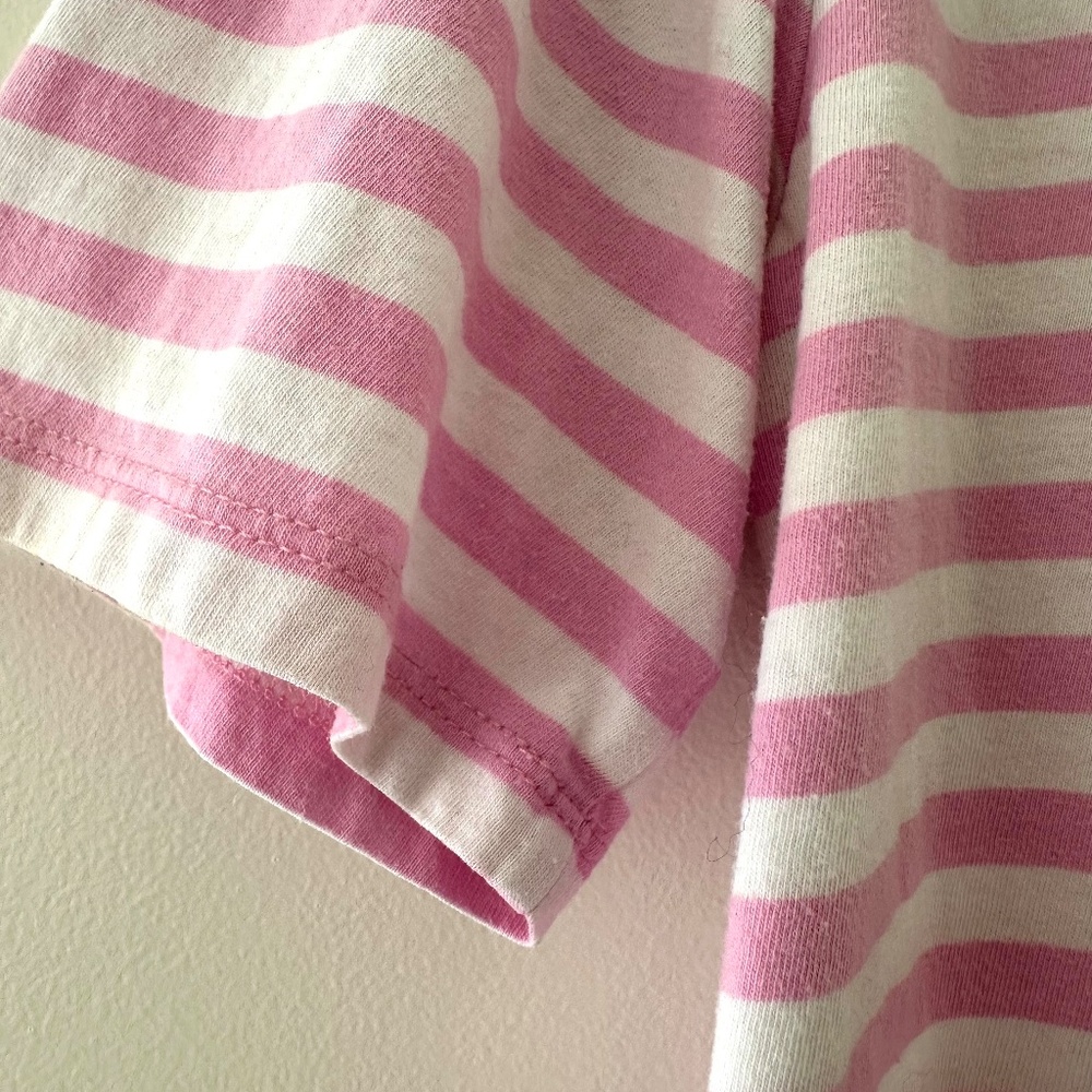 Kule The Modern Striped Tee - Pink/White - Small - Picture 4 of 10